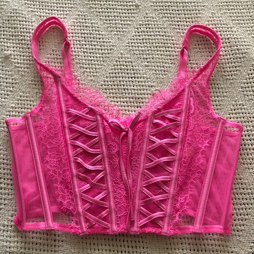 Victoria’s Secret pink corset top NWT